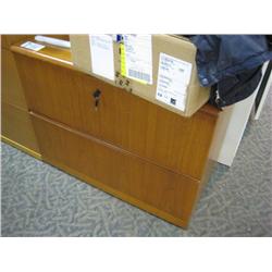 Cherry 2 Drawer Lateral Cabinet