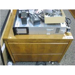 Walnut  2 Drawer Lateral Cabinet