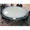 Image 1 : Round Glass Top Conference Table