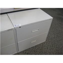 Grey 2 Drawer Lateral File Cabinet