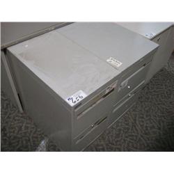 2  Grey File Cabinets