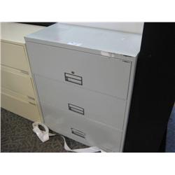 Grey 3 Drawer File Cabinet