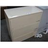 Image 1 : Cream 3 Drawer File Cabinet