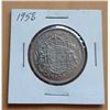 1958 Silver Canadian Half Dollar