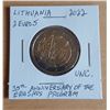 Image 1 : Lithuania 2022 2 Euro Commemorative Coin Uncirculated