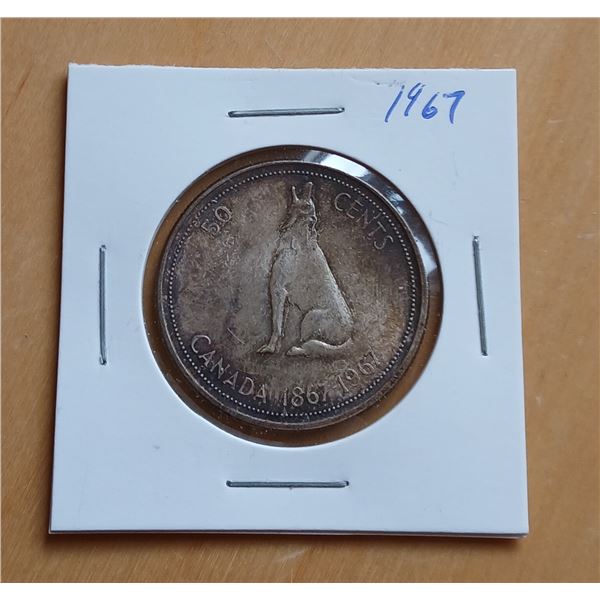 1967 Silver Canadian Half Dollar