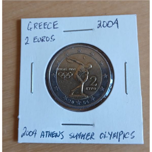 2004 Athens Summer Olympics 2 Euro Coin