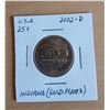 Image 1 : 2002-D Indiana Quarter (Gold Plated)