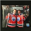 Image 1 : CONNOR MCDAVID AND WAYNE GRETZKY DUAL SIGNED 8X10 PHOTO GCG COA