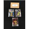 Image 1 : 3 PIKACHU AND LEGENDARY POKEMON COSPLAY PROMO HOLO CARDS