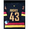Image 1 : QUINN HUGHES SIGNED VANCOUVER CANUCKS SKATE HOCKEY JERSEY - KB COA