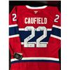 Image 1 : COLE CAUFIELFD SIGNED CANADIENS JERSEY KB AUTHENTICS COA