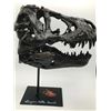 Image 2 : CHRIS PRATT AND BRYCE DALLAS HOWARD SIGNED LARGE T REX CAST IRON SKULL JURASSIC PARK WITH COA