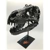 Image 4 : CHRIS PRATT AND BRYCE DALLAS HOWARD SIGNED LARGE T REX CAST IRON SKULL JURASSIC PARK WITH COA