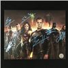 Image 1 : MULTI SIGNED JUSTICE LEAGUE 8X10 INCLUDING AFFLECK, GADOT, MAMOA, CAVILL AND MORE - KB COA