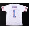 Image 1 : Warren Moon Signed Houston Oilers White Jersey "HOF 06" (Beckett)