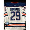 Image 1 : LEON DRAISAITLE SIGNED EDMONTON OILERS JERSEY KB AUTHENTICS COA