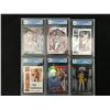 Image 1 : LOT OF 6 GCG GRADED NBA STAR CARDS