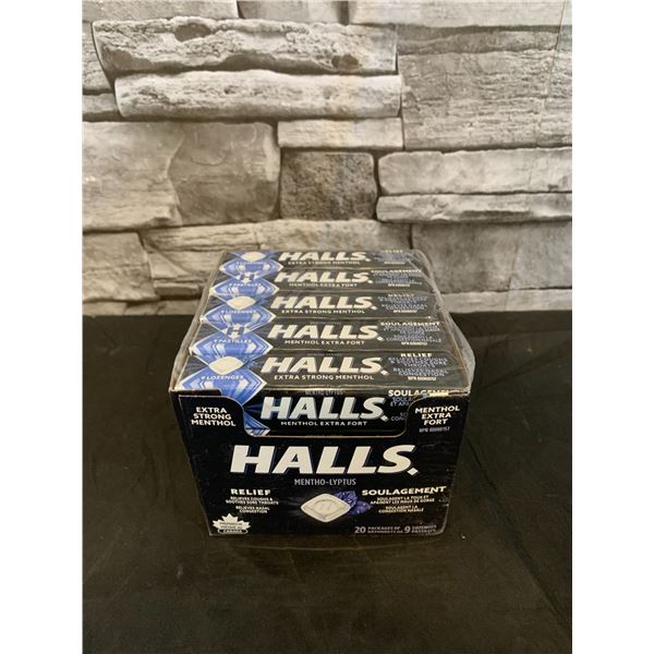 Halls Extra Stong Case of 20 Packs
