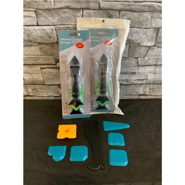 Lot of 2 Silicone Trowel & Scraper