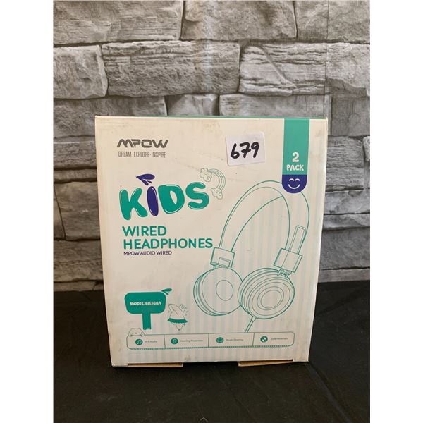 Mpow Kids Wired Headphones 2 Pack