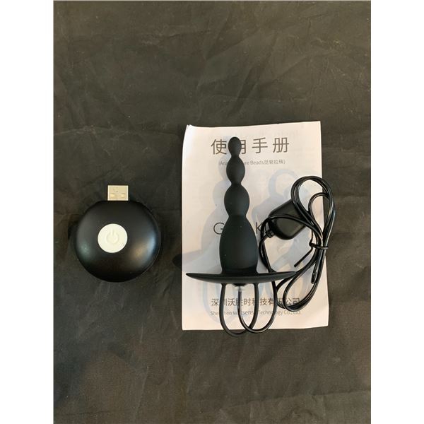 Rechargeable Vibrating Anal Massage Beads 10 Modes Silicone