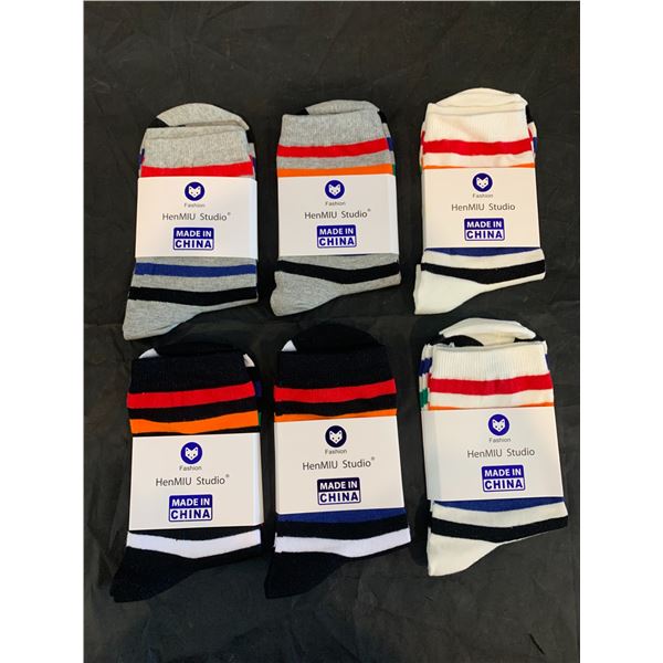 Henmiu Studio Fashion Socks 6 Pack