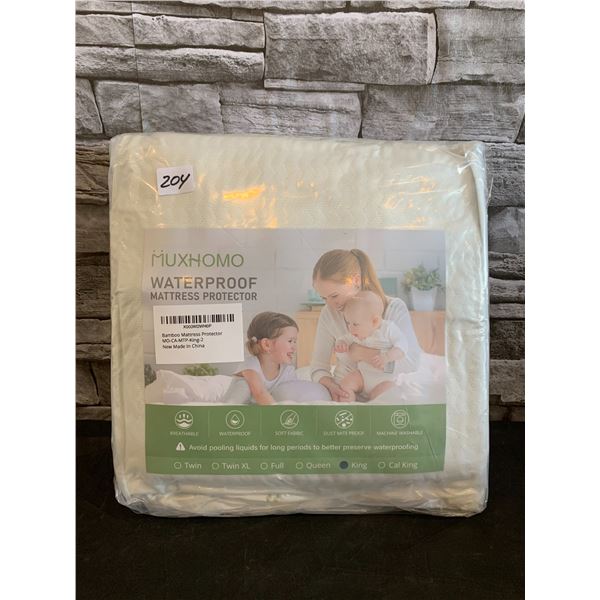Muxhomo Waterproof Mattress Protector King Size