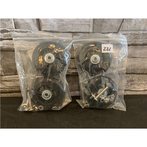 Lot of 4 Luggage Replacement Wheels
