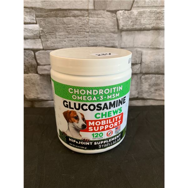 Chondroitin Omega-3-Msm Glucosamine Chews Mobility Support 120 Chews Dog