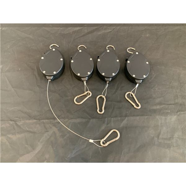 Plant Pully Retractable Heavy Duty 55 Pound Hanger Garden Basket - 4 Pack