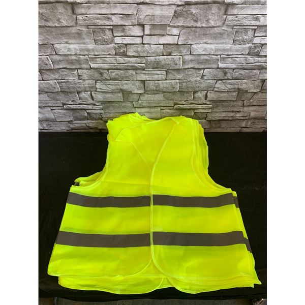 Peer Basics Satey Vests - 10 Pack Yellow Large
