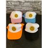 Image 1 : Lot of 4 Happy Face Baseball Caps Multi Colours