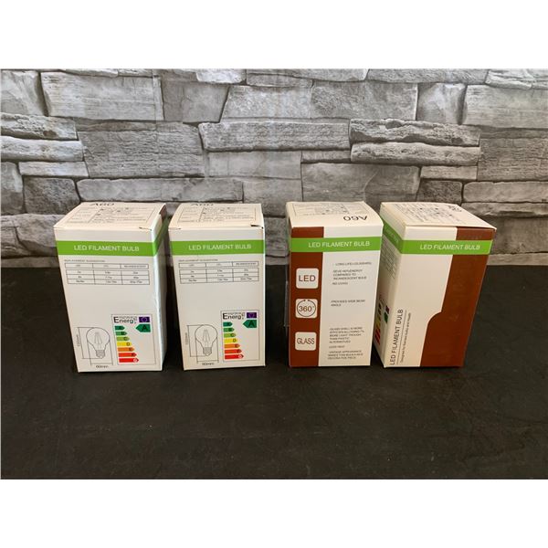 LED Filament Bulb 4 Pack - 100ml x 60ml