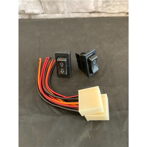 Weideer 2 pcs 5 Pin Car Window Switch 12V 20A Control Power Window