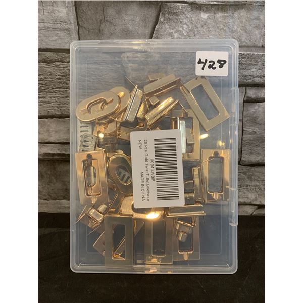 20 Pcs Purse Turn Locks Clasps