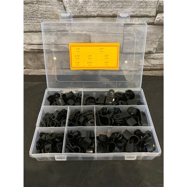 Goshun Nylon Cable Clips Black 160 Pcs