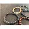 Image 4 : Wrcxstone Natural 8mm Semi Precious Gemstone Healing Crystal Stretch Bracelet - 5 Pack