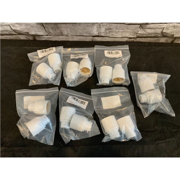 Cheopha Light Bulb Socket Adaptor Converts Pin Base Fixture To Standard Screw In 16 Pcs