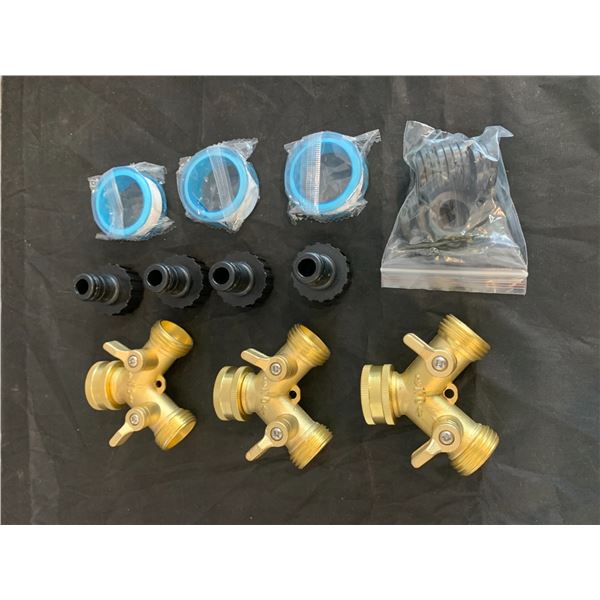 Fohil 2 Way Garden Hose Adapter 3 Pack