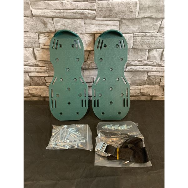 Abco Tech Lawn Aerator Shoes 3 Adjustable Straps One Size Fits All