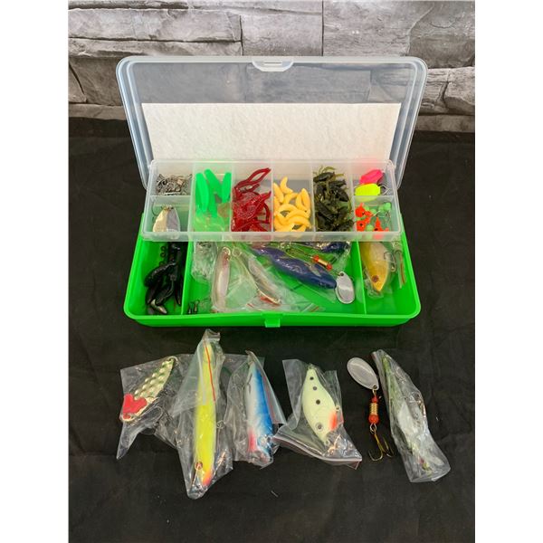 Plastic Fishing Bait Kit - 101 Pieces