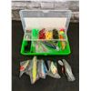 Image 1 : Plastic Fishing Bait Kit - 101 Pieces