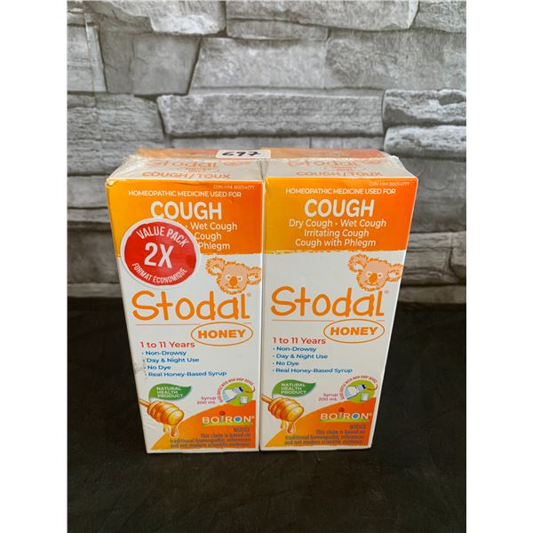 Stodal Honey 1 To 11 Years Cough Syrup Pack of 2 04/2026