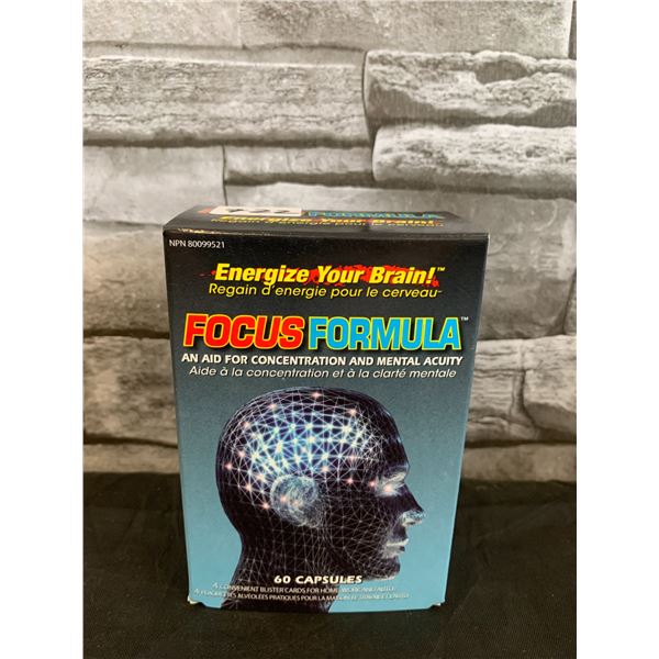 Focus Formula An Aid for Concentration And Mental Acuity 60 Capsules