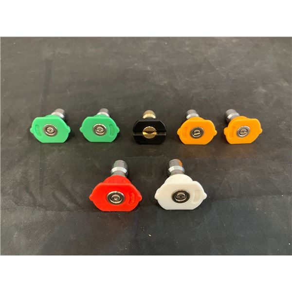 Lot of 7 Pcs Pressure Washer Nozzles