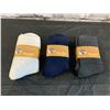Image 1 : Yoicy Socks Mens Thick Wool Socks Multi Colour One Size 3 Pack