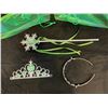 Image 2 : Fairy Wings Costume Kit Green Clear