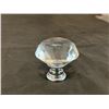Image 2 : Lot of 3 Crystal Door Knobs Cabinets 16 Pcs
