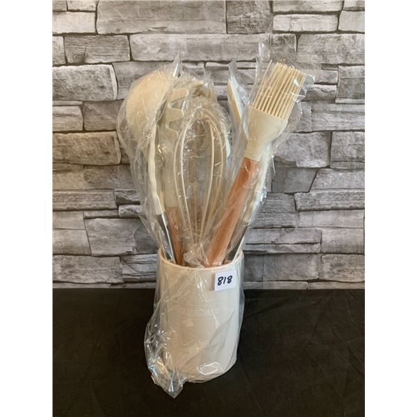 10 Pcs Kitchen Utensil Set White